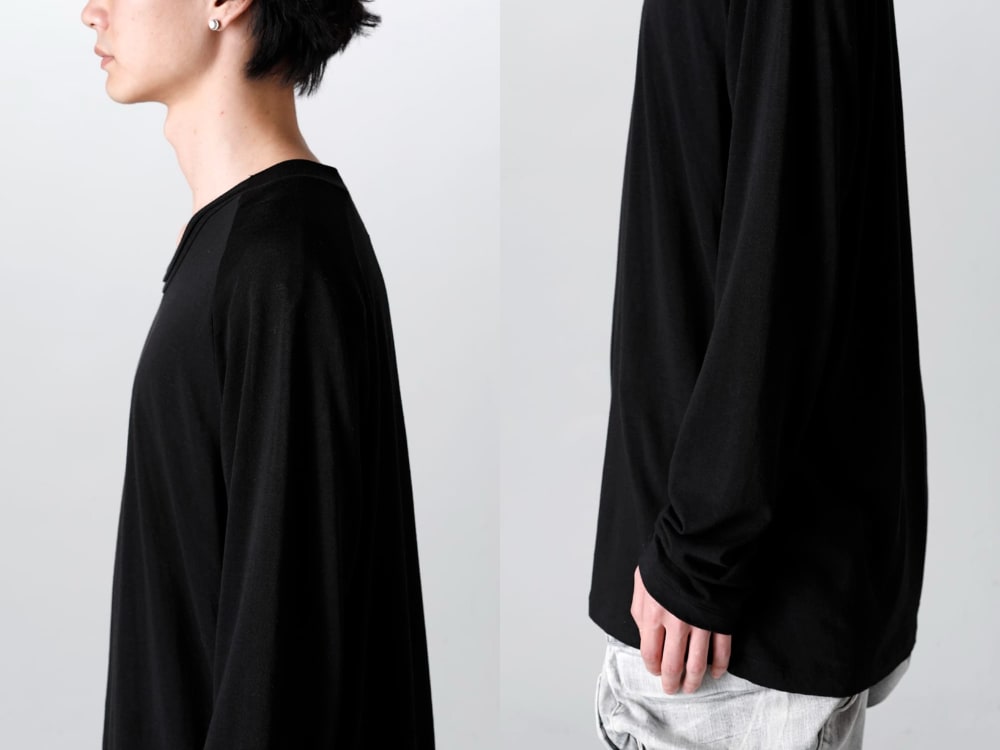 JULIUS - 839CUM4-Black(Long sleeve Cutsewn Black) - 1-005