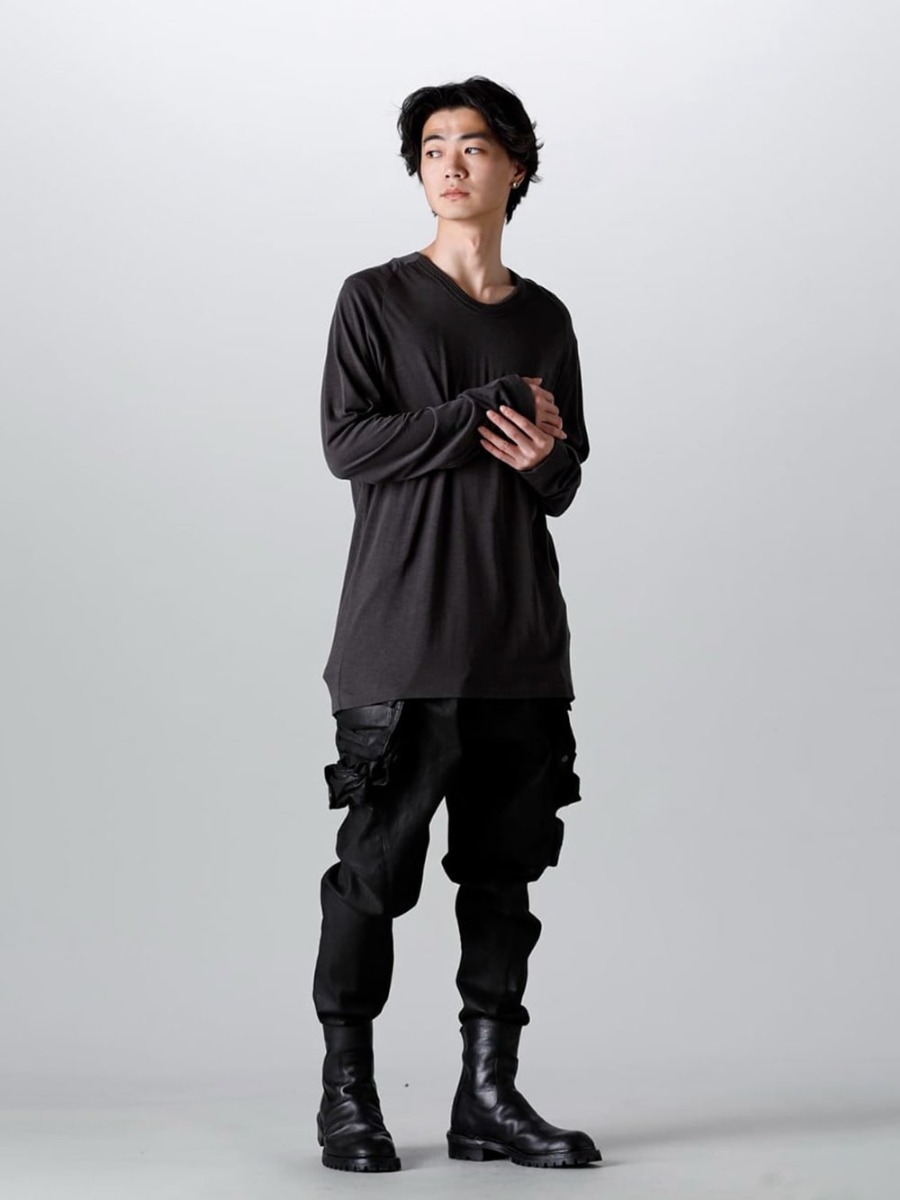 JULIUS - 839CUM4-Dark Gray(Long sleeve Cutsewn Dark Gray) - 1-006