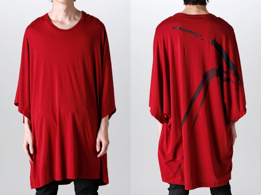 ユリウス - 837CPM1-Red(プリント ビックカイト Tシャツ レッド) - 3-008