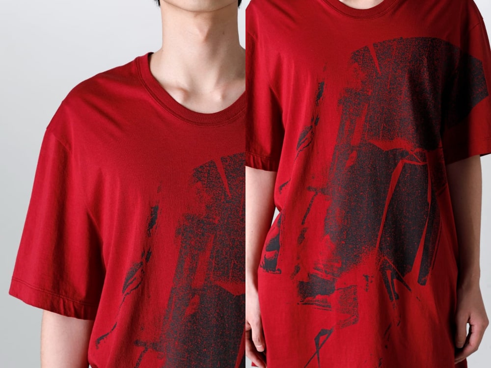 ユリウス - 837CPM3-Red(プリント レギュラー Tシャツ レッド) - 4-012