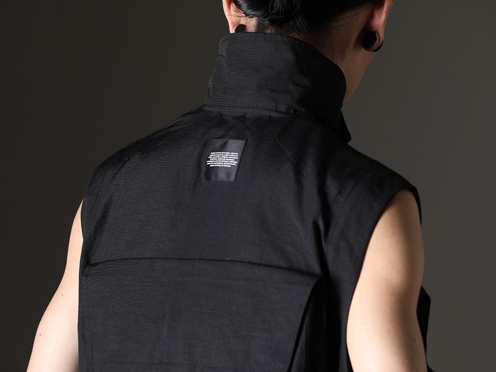 JULIUS - Tactical vest with military detail - 827VEM2(Nylon/Cotton Grosgrain Cargo Vest) - 2-007