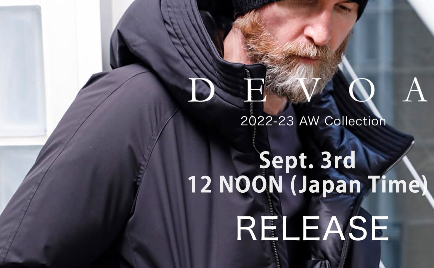 Release Notice] DEVOA 22-23AW Collection September Arrival will be