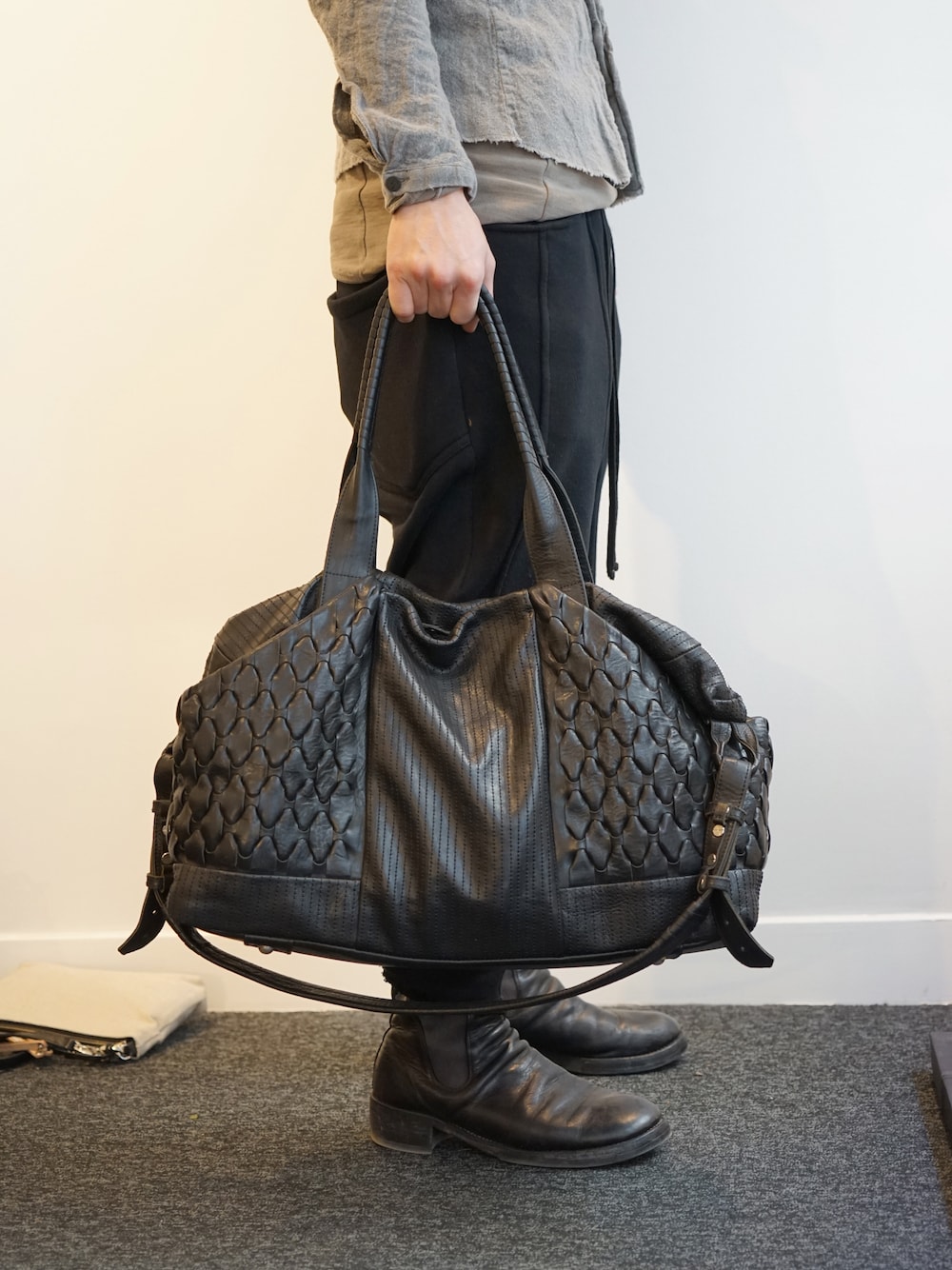 DEVOA 17SS High Neck Jacket GUIDI Calf Leather  07