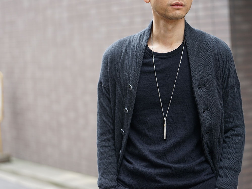 The Viridi-anne Knit Long Cardigan X DEVOA Layered Pants 06