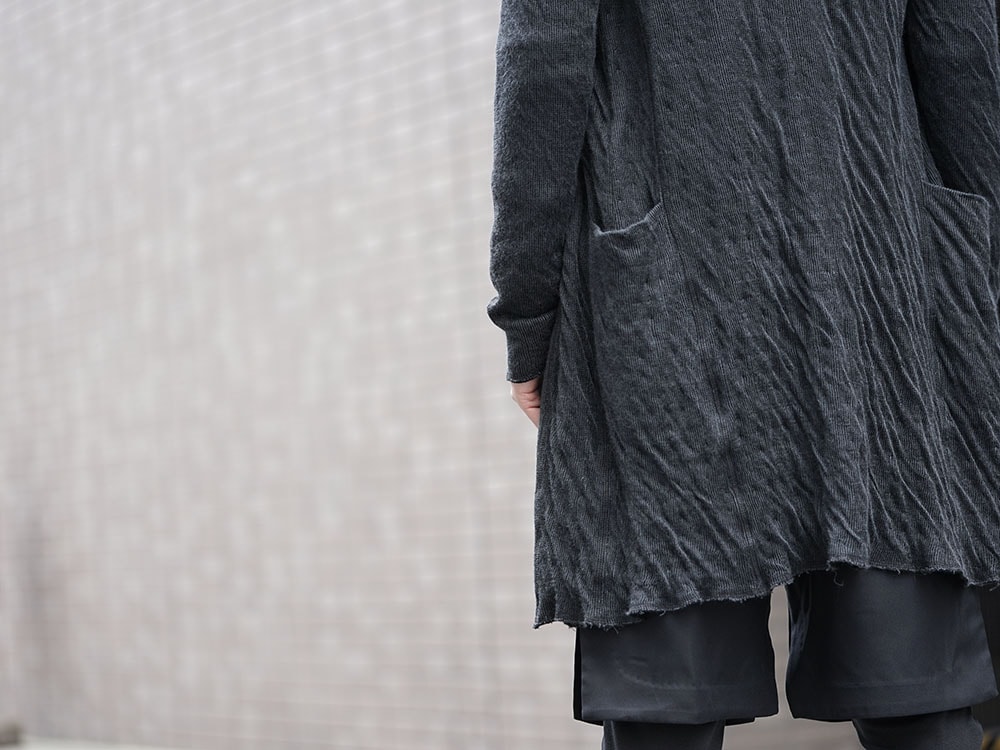 The Viridi-anne Knit Long Cardigan X DEVOA Layered Pants 09