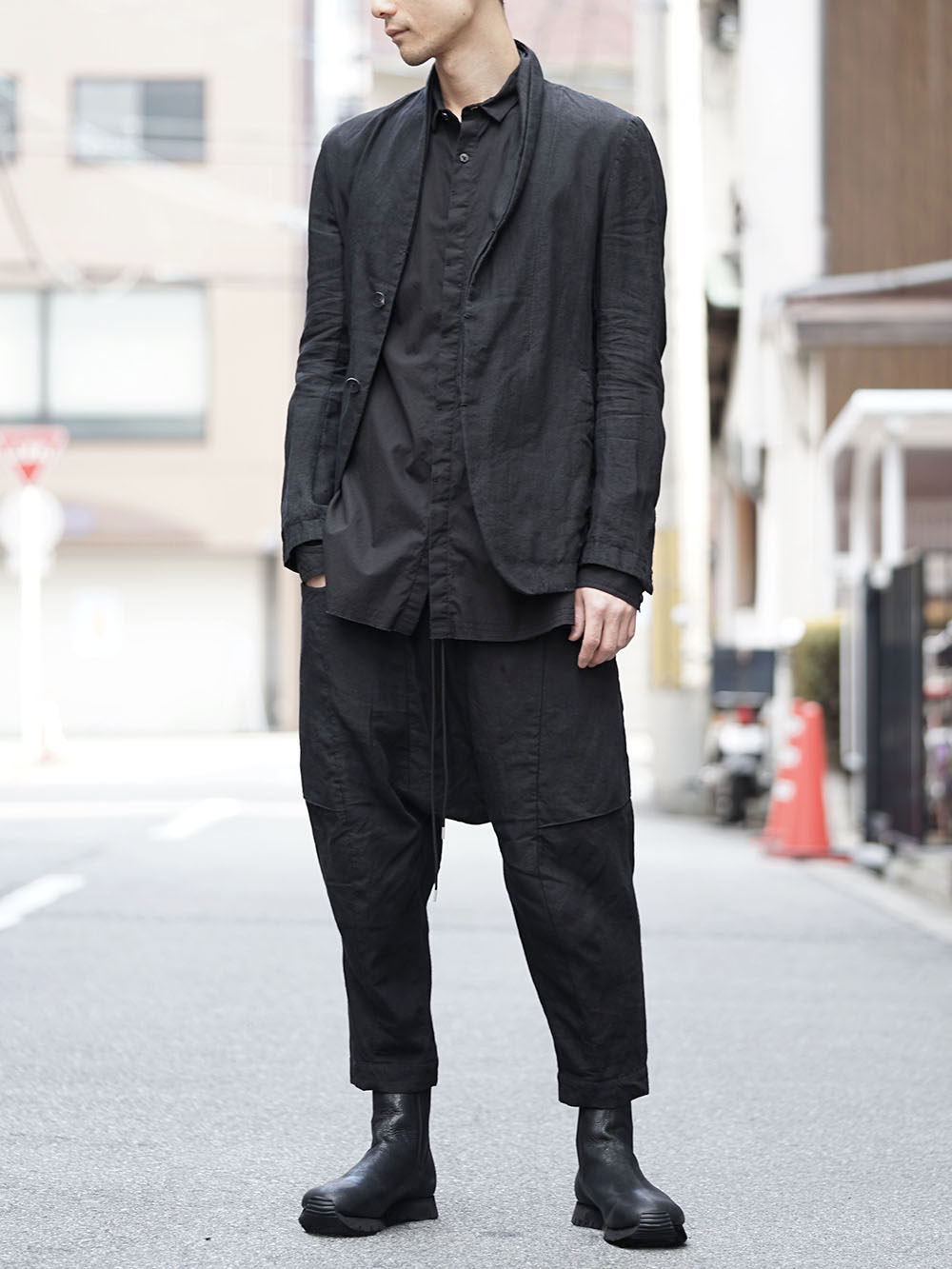 The Viridi-anne Washed Linen Jacket X Cropped Pants 01