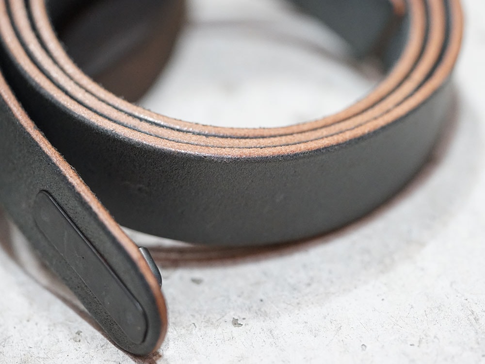 DEVOA Cow Leather Belts White Blue Beige