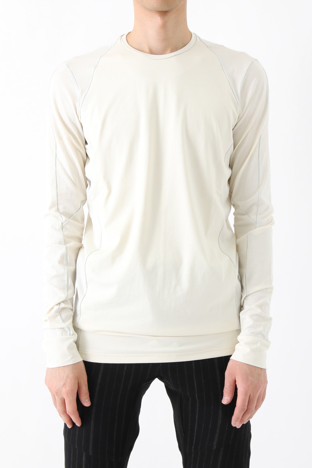 DEVOA - Long Sleeve Cut Sew 80/2 Cotton Jersey