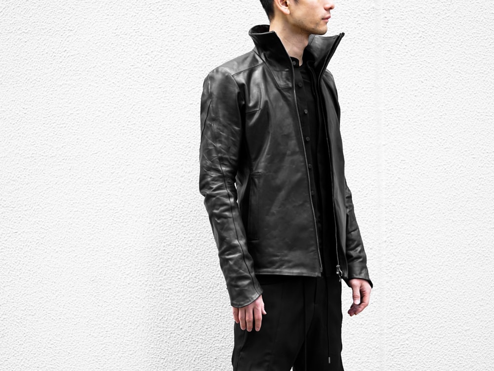 DEVOA 17SS High Neck Jacket GUIDI Calf Leather - FASCINATE BLOG