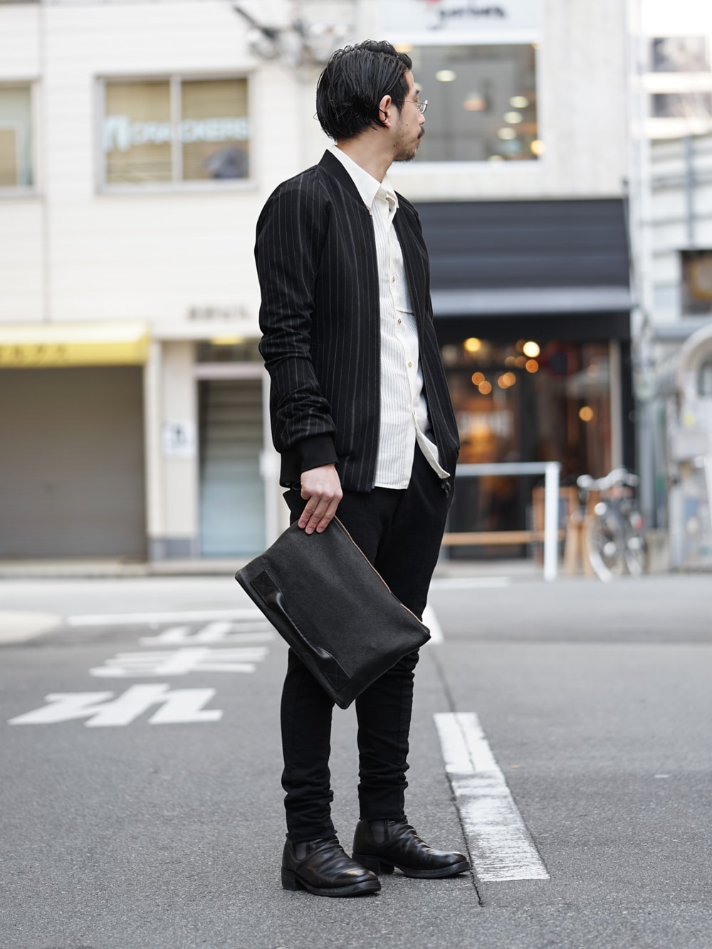 DEVOA 2017SS Random Stripe Cotton Jacket 02 DEVOA 2017SS Random Stripe Cotton Jacket 02