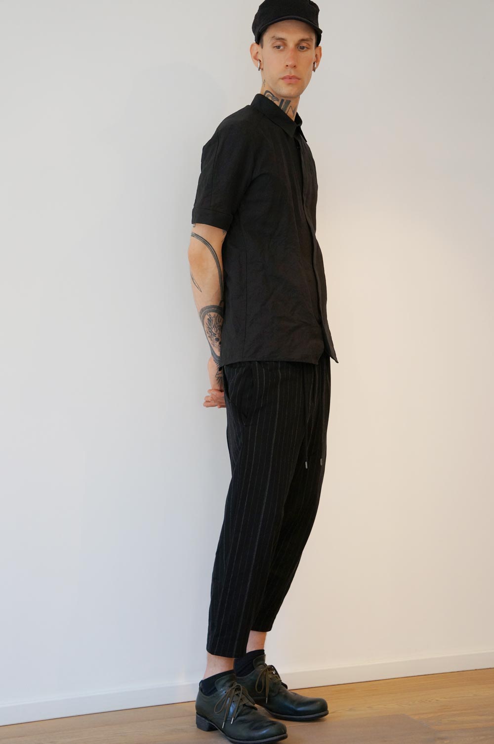 Cropped Pants Random Stripe Cotton Cropped Pants Random Stripe Cotton