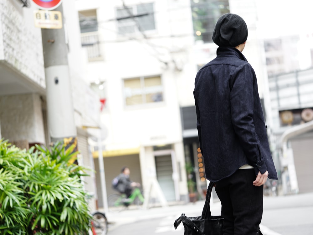 DEVOA Easy Pants Silk / Linen Random Check × individual sentiments Cotton Linen Herringbone Denim 06