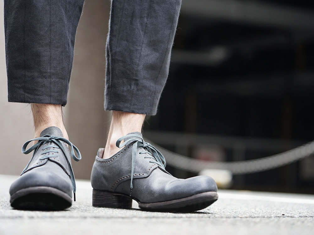 DEVOA Coat Stripe Bio-processing and Cropped Pants Stripe 09