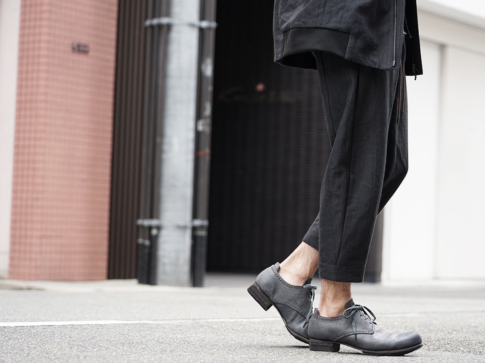 DEVOA Coat Stripe Bio-processing and Cropped Pants Stripe 10