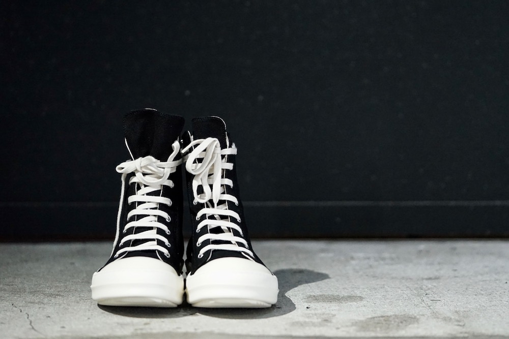 Rick owens hot sale canvas sneakers